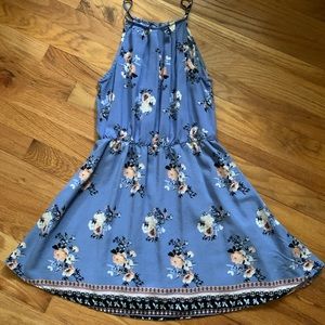Blue mini sundress